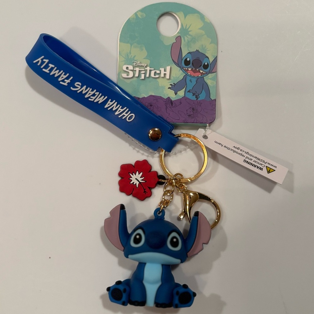 Disney Stitch keychain / rubber / NEW with tags / cross posted